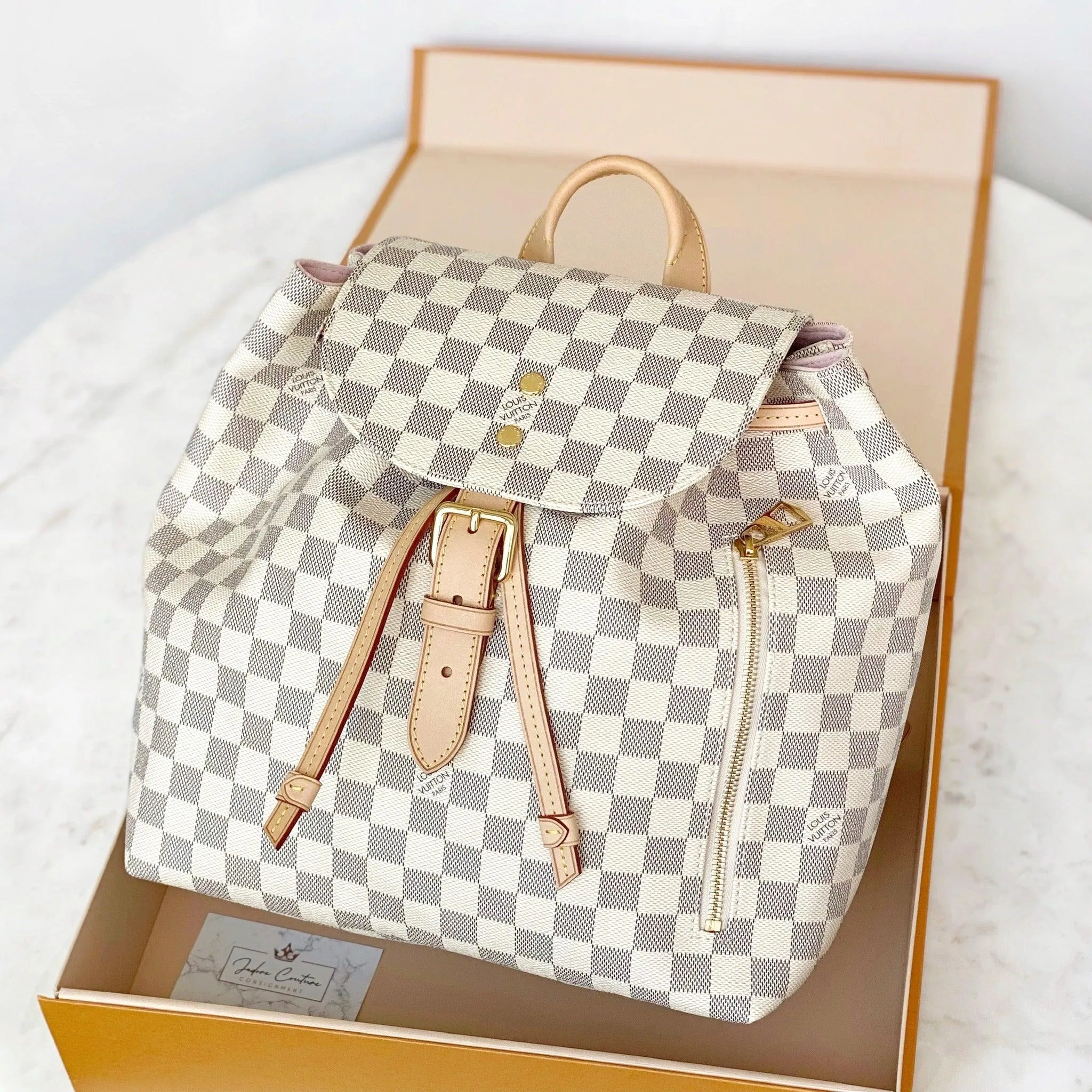 Louis Vuitton Damier Azur Sperone Backpack