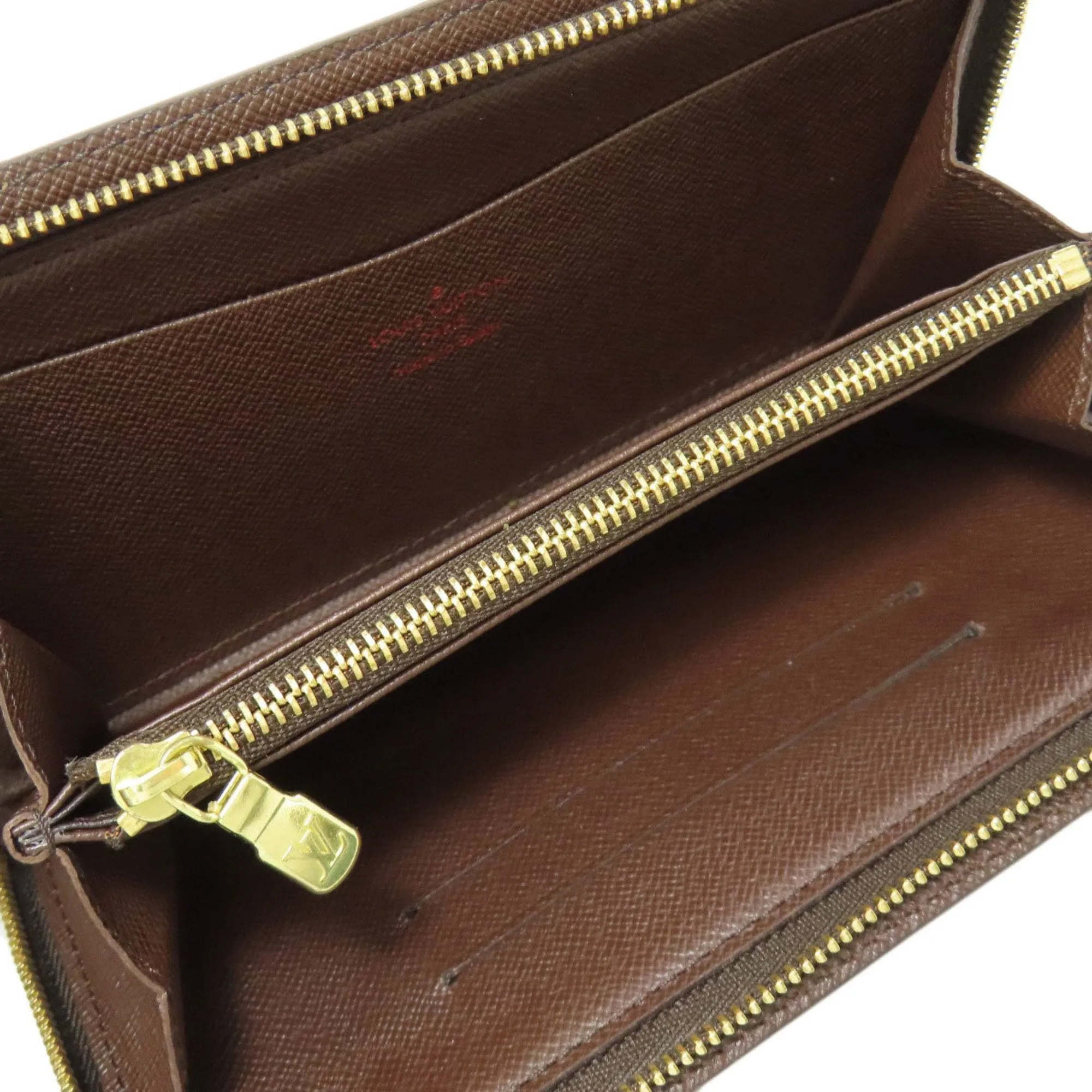 Louis Vuitton Damier Canvas Ebene Damier Canvas Long Wallet (Bi-Fold) (Pre-Owned)