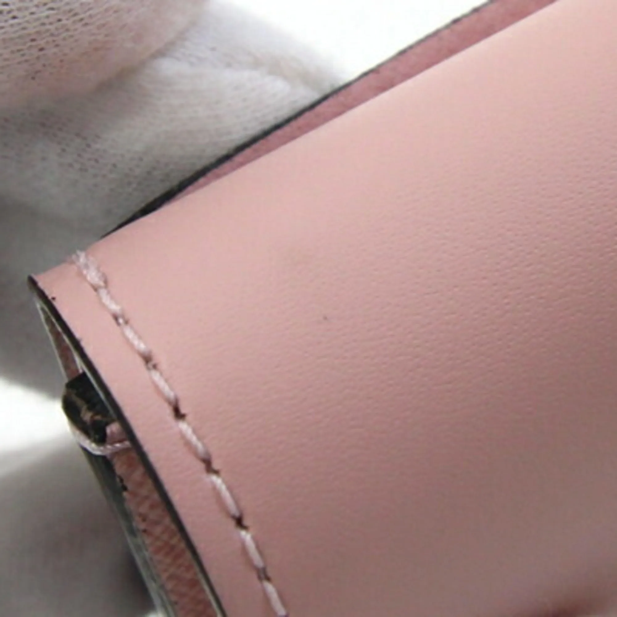 Louis Vuitton Damier Canvas pink Rose Ballerine Leather Damier Canvas Wallet (Tri-Fold) (Pre-Owned)