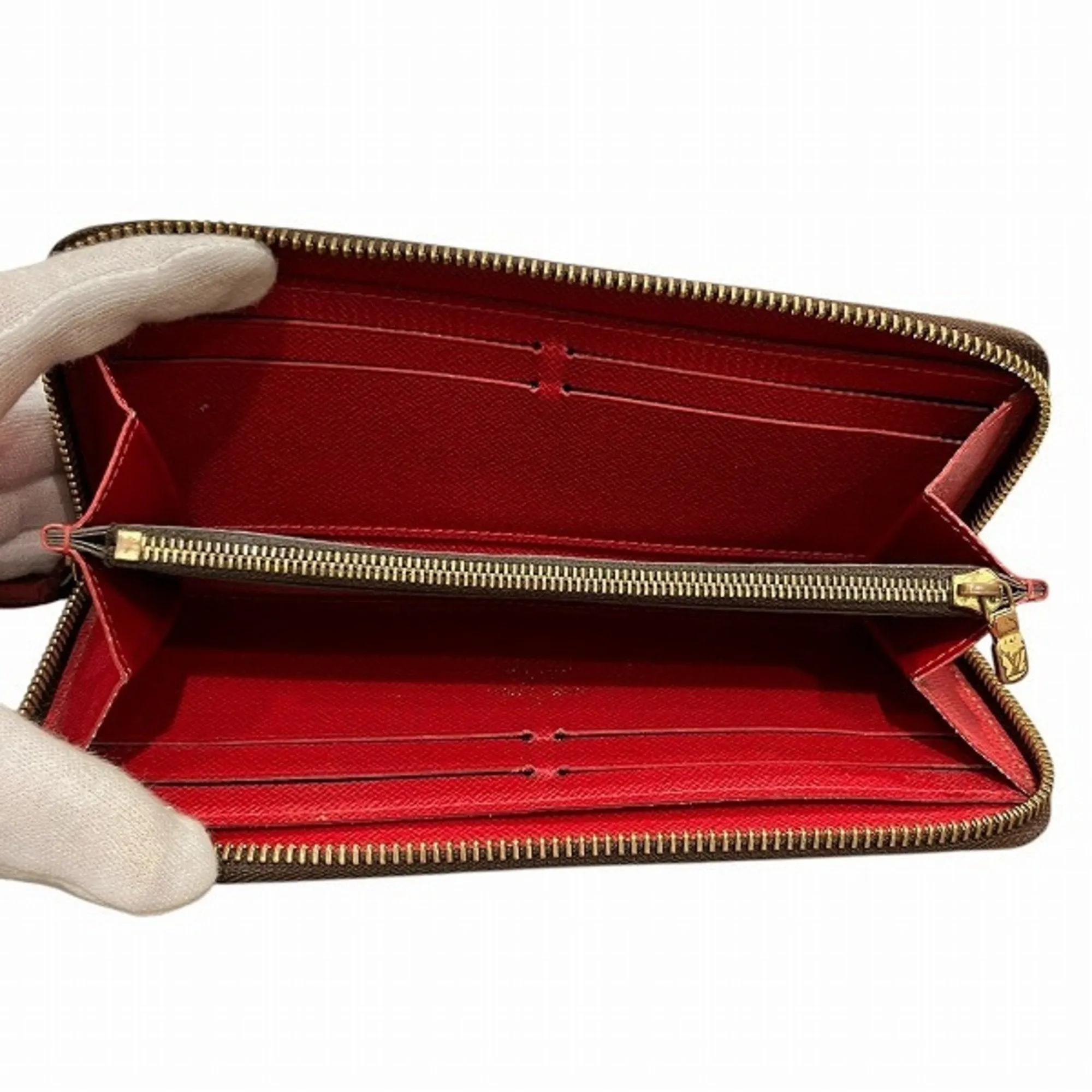Louis Vuitton Damier Cerise Damier Canvas Color Damier Canvas Long Wallet (Bi-Fold) (Pre-Owned)