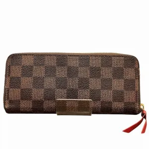 Louis Vuitton Damier Cerise Damier Canvas Color Damier Canvas Long Wallet (Bi-Fold) (Pre-Owned)