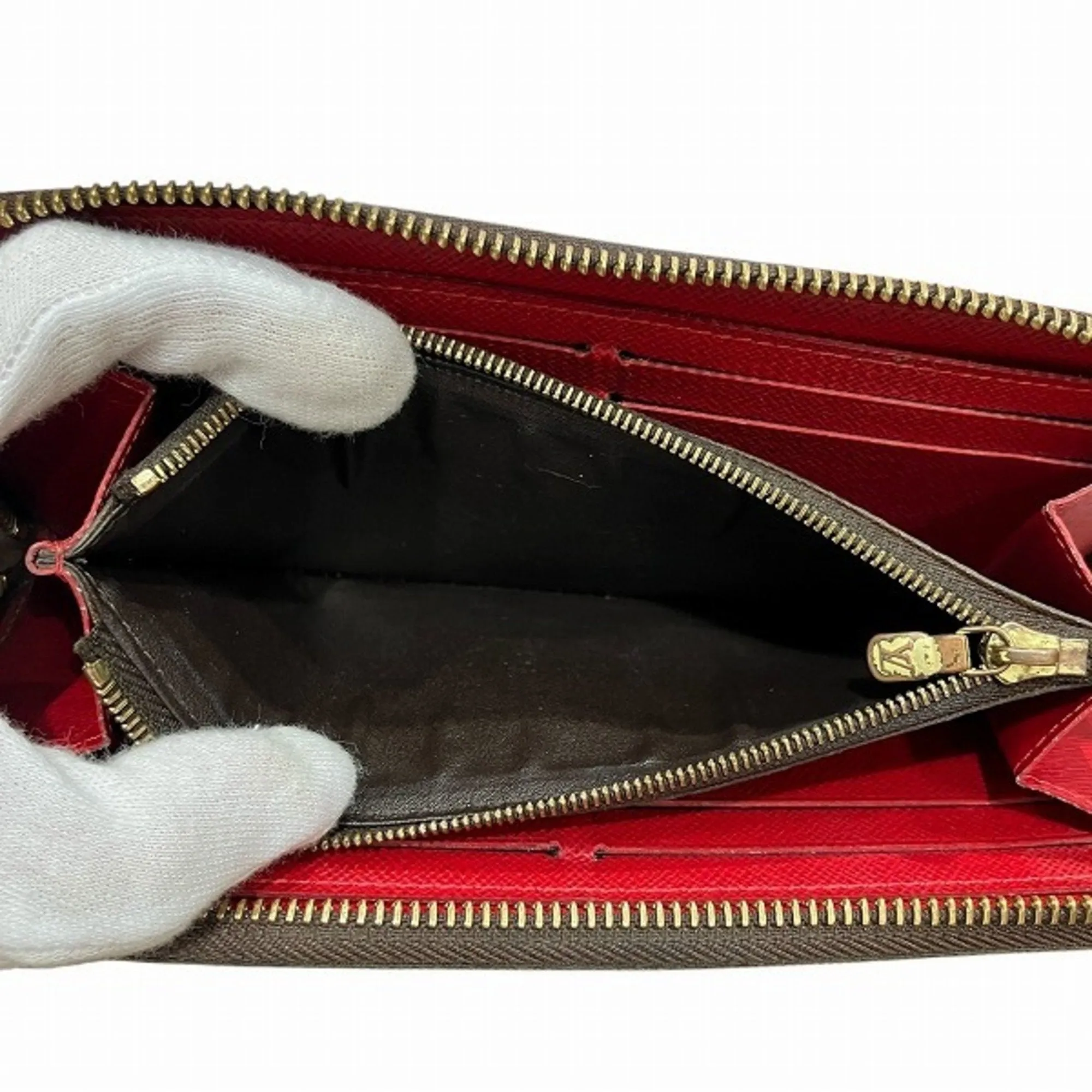Louis Vuitton Damier Cerise Damier Canvas Color Damier Canvas Long Wallet (Bi-Fold) (Pre-Owned)