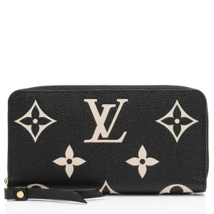 Louis Vuitton Giant Monogram Empreinte Bicolor Zippy Wallet