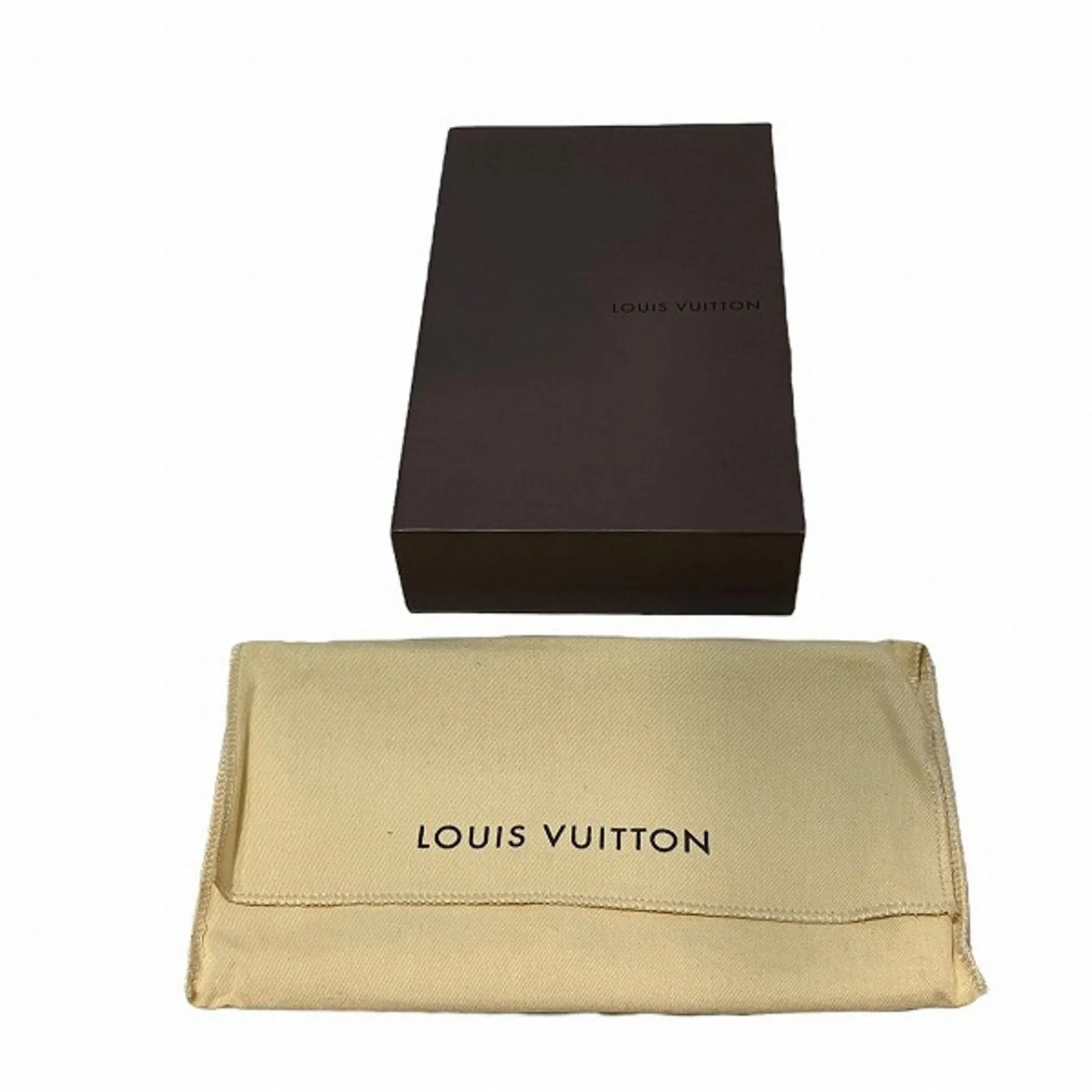 Louis Vuitton Leather Long Wallet (Bi-Fold) (Pre-Owned)