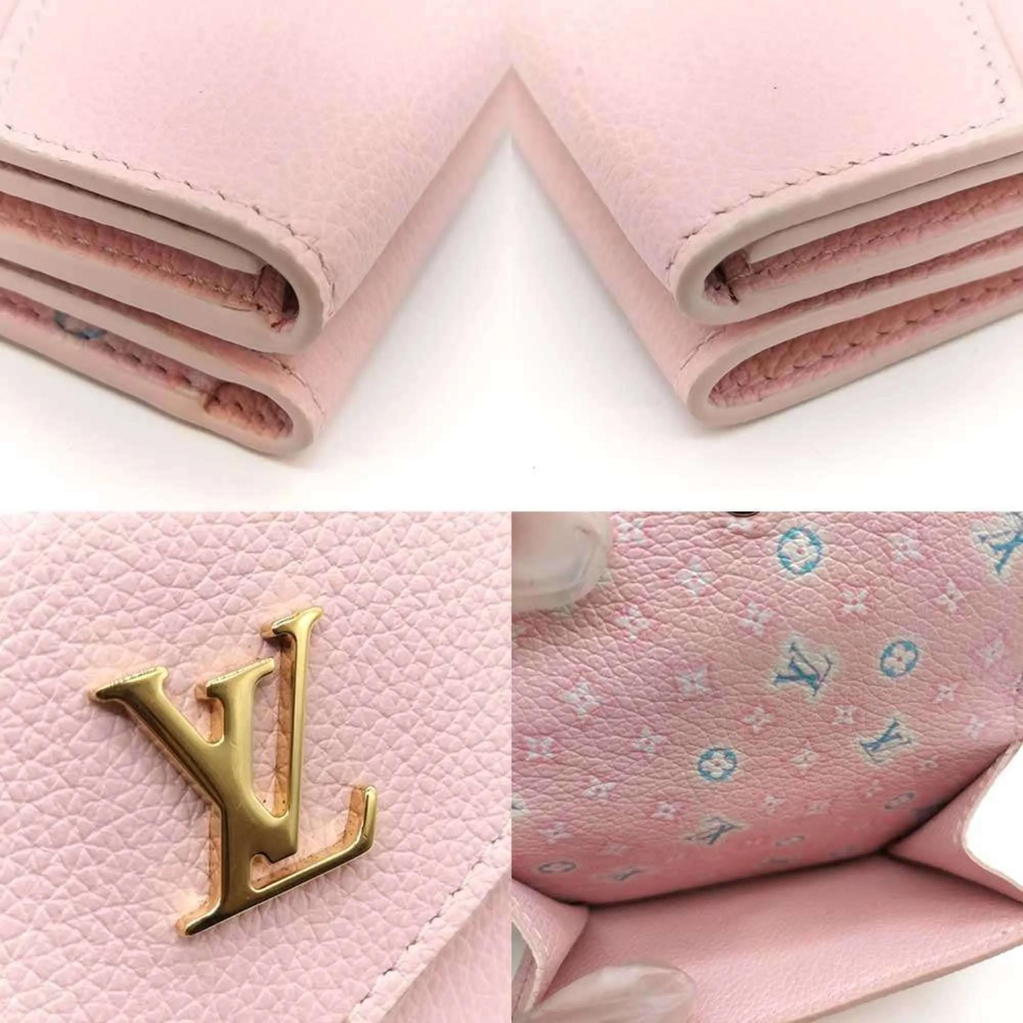 Louis Vuitton Leather Wallet (Tri-Fold) (Pre-Owned)