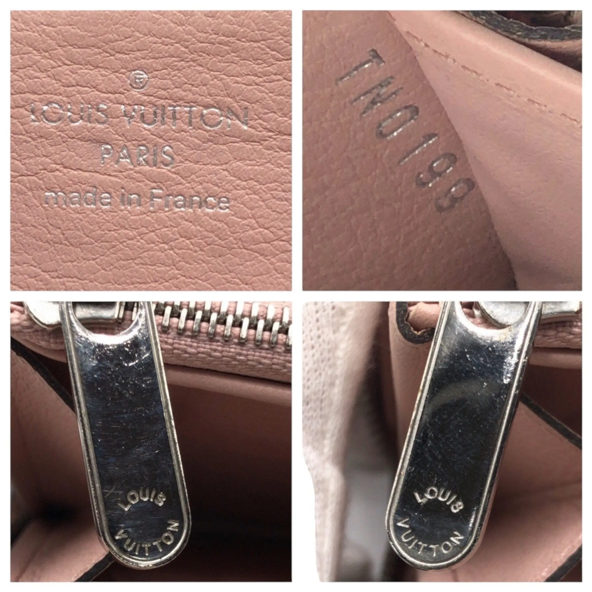 Louis Vuitton Magnolia pink Leather Long Wallet (Bi-Fold) (Pre-Owned)