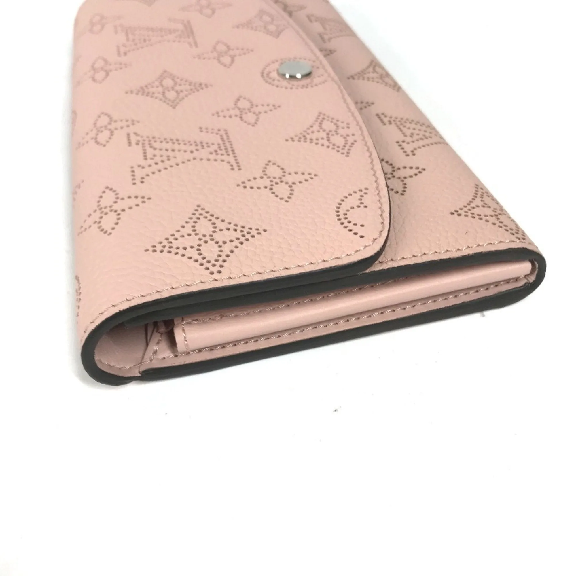 Louis Vuitton Magnolia pink Mahina Leather Long Wallet (Bi-Fold) (Pre-Owned)