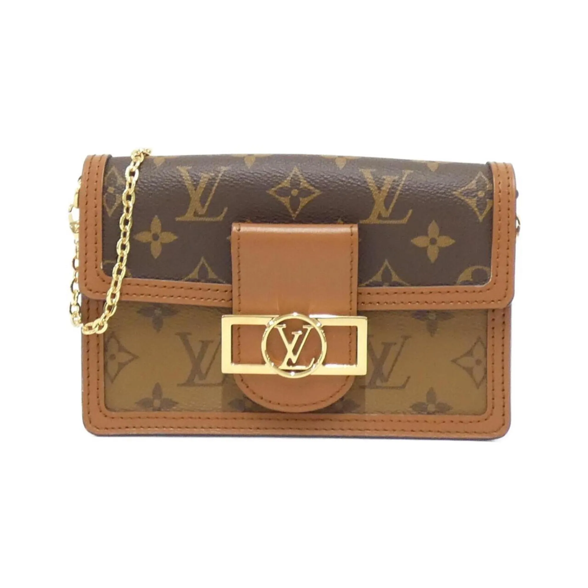 Louis Vuitton Monogram Coated Canvas Chain/Shoulder Wallet (Pre-Owned)