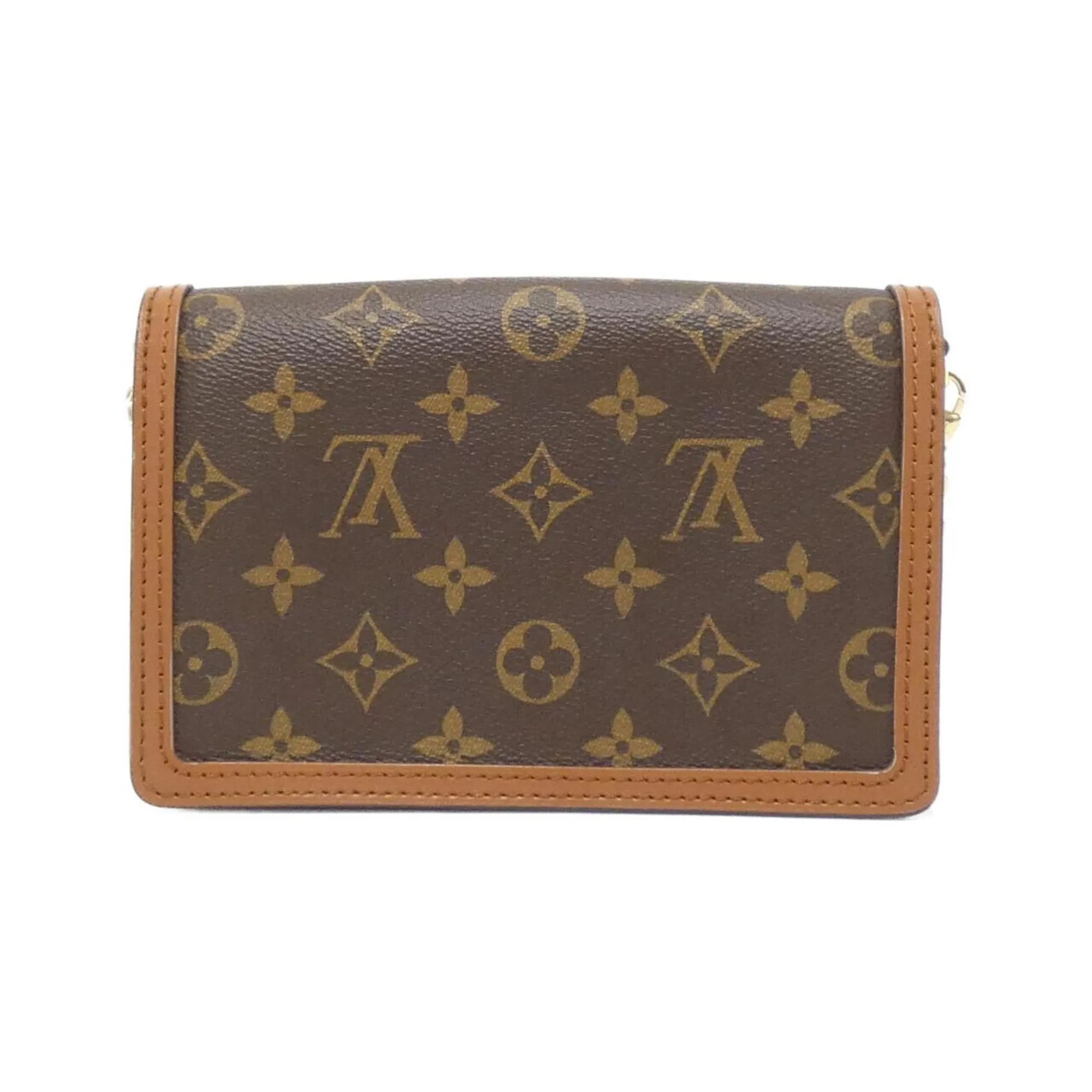 Louis Vuitton Monogram Coated Canvas Chain/Shoulder Wallet (Pre-Owned)