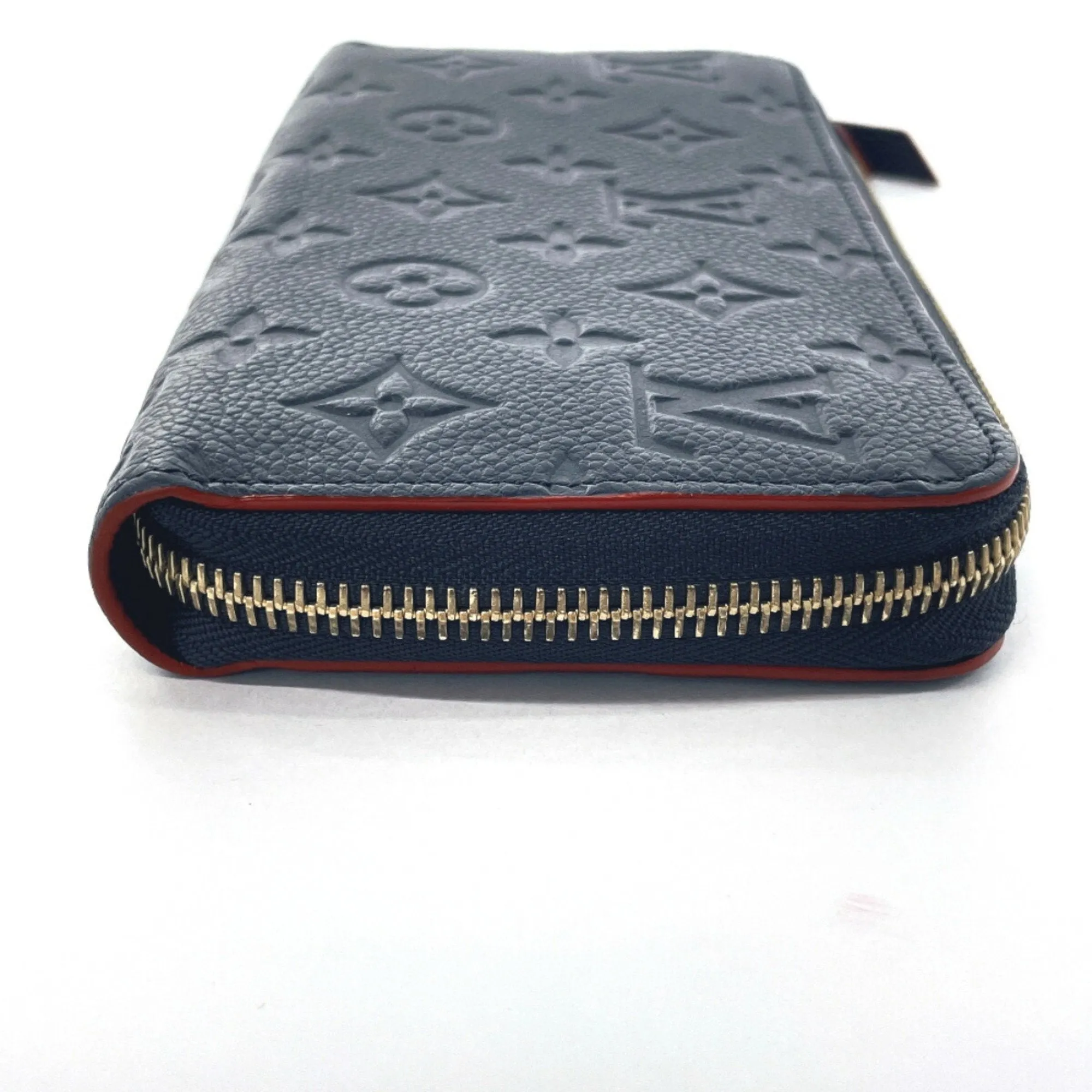 Louis Vuitton Monogram Empreinte Marine Rouge Navy Monogram Empreinte Long Wallet (Bi-Fold) (Pre-Owned)