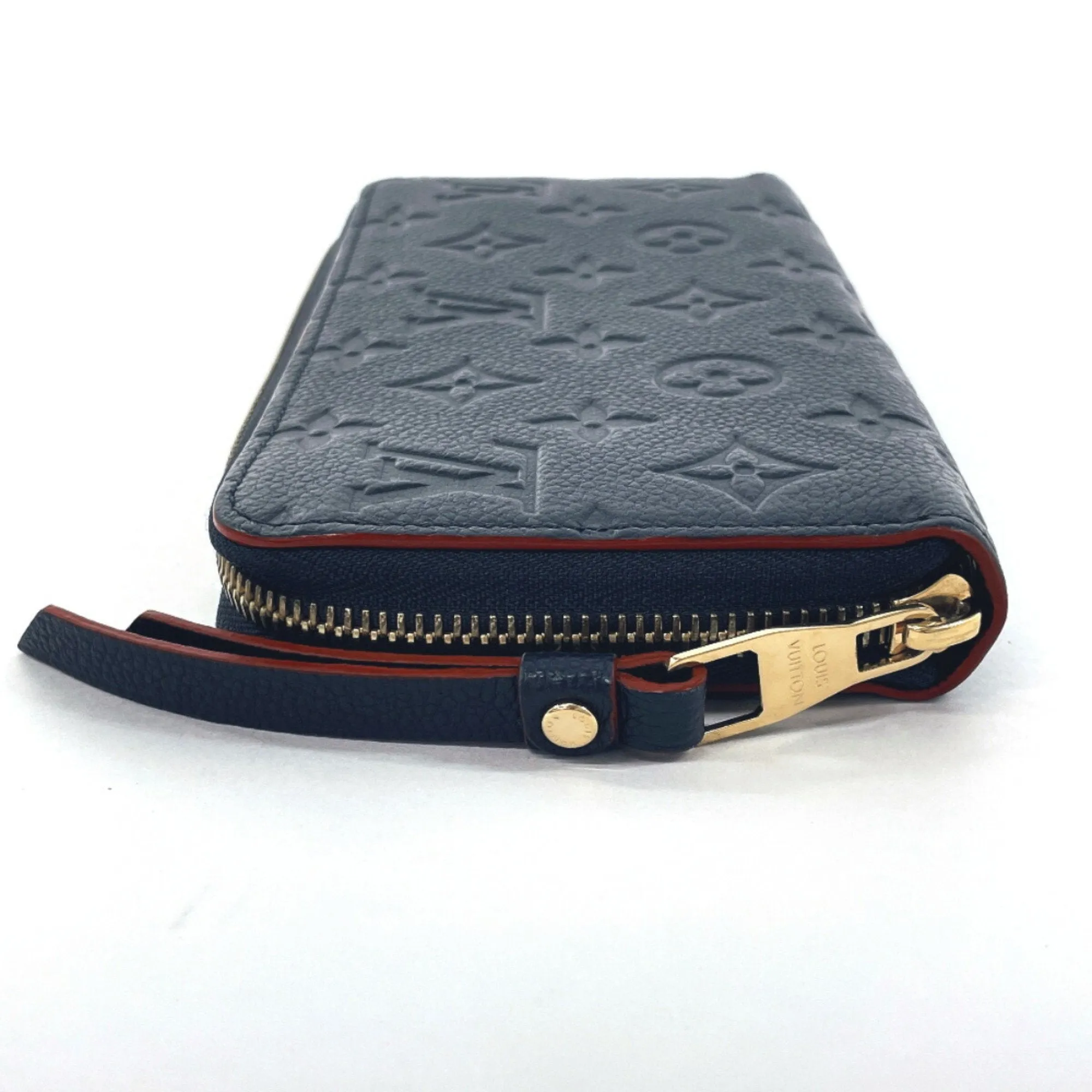Louis Vuitton Monogram Empreinte Marine Rouge Navy Monogram Empreinte Long Wallet (Bi-Fold) (Pre-Owned)
