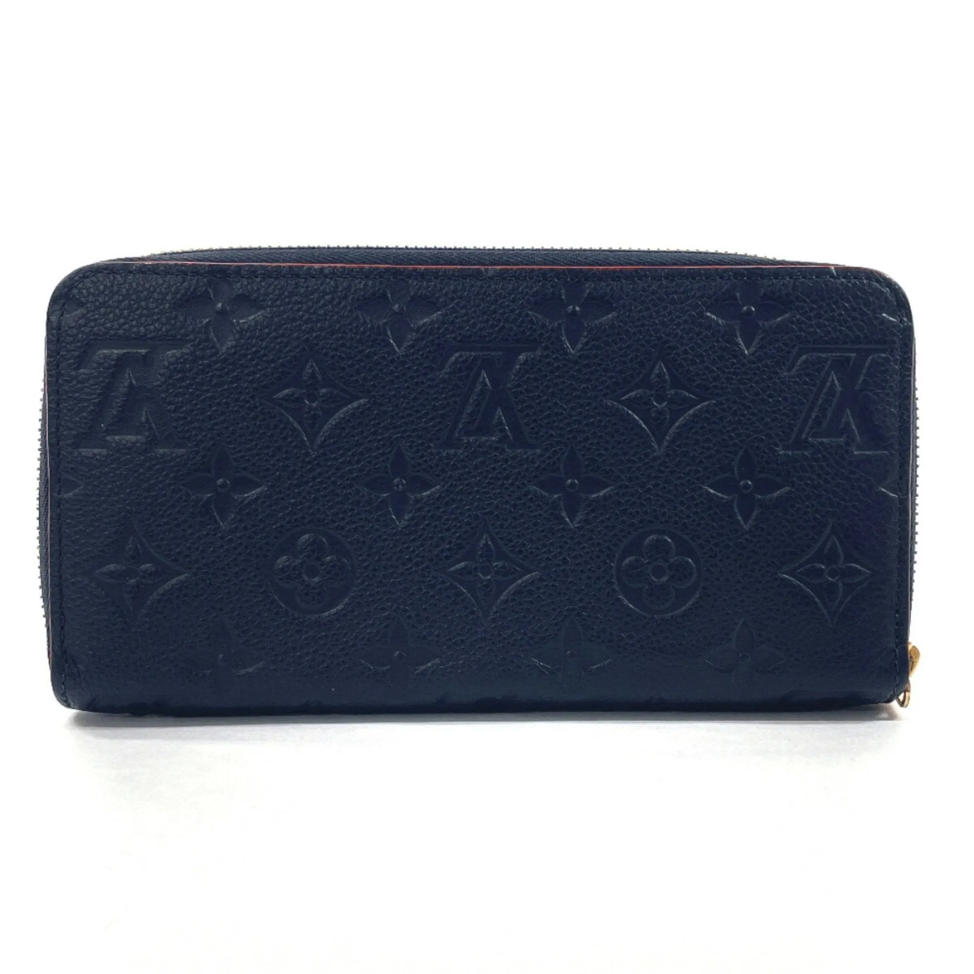 Louis Vuitton Monogram Empreinte Marine Rouge Navy Monogram Empreinte Long Wallet (Bi-Fold) (Pre-Owned)