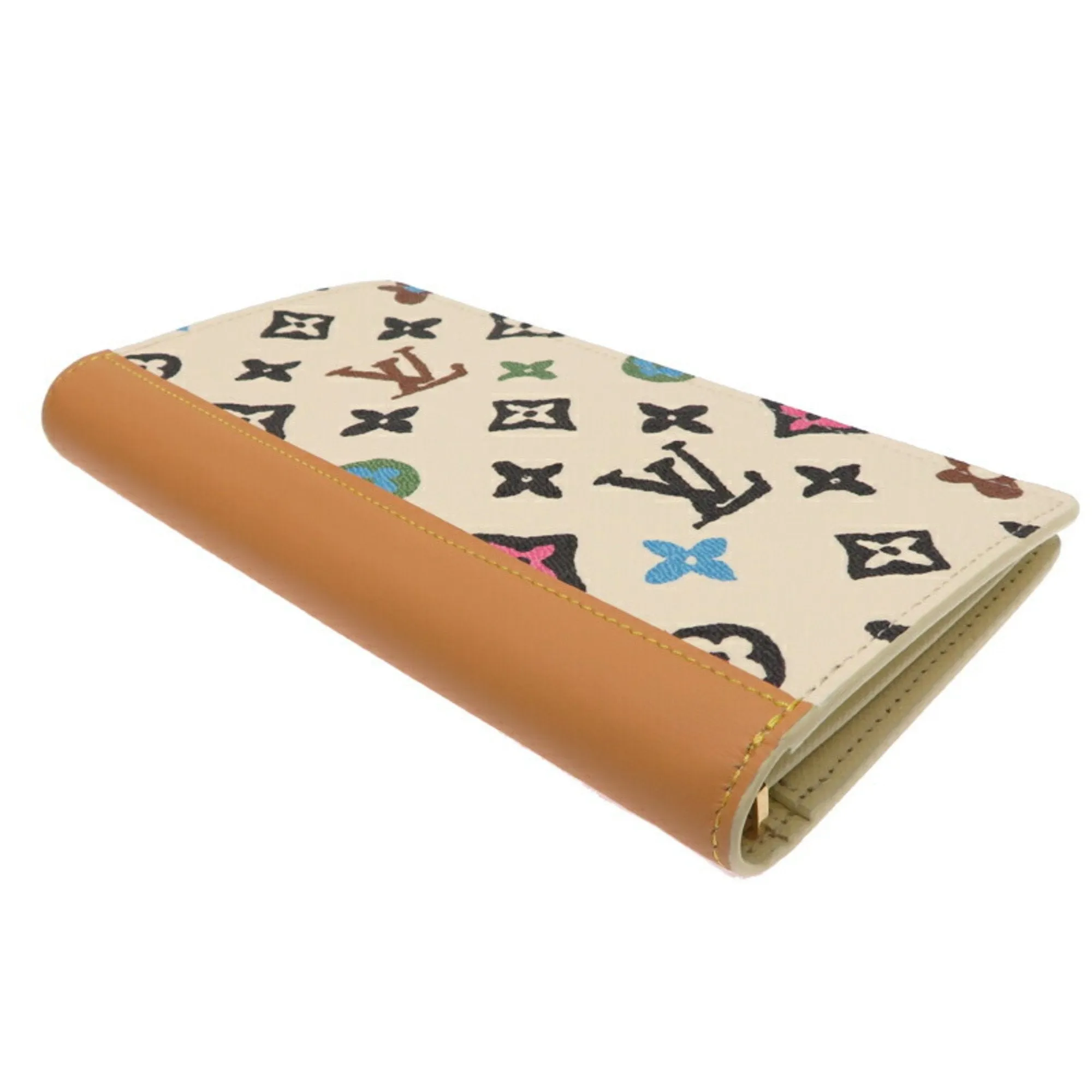 Louis Vuitton Monogram Leather Long Wallet (Bi-Fold) (Pre-Owned)