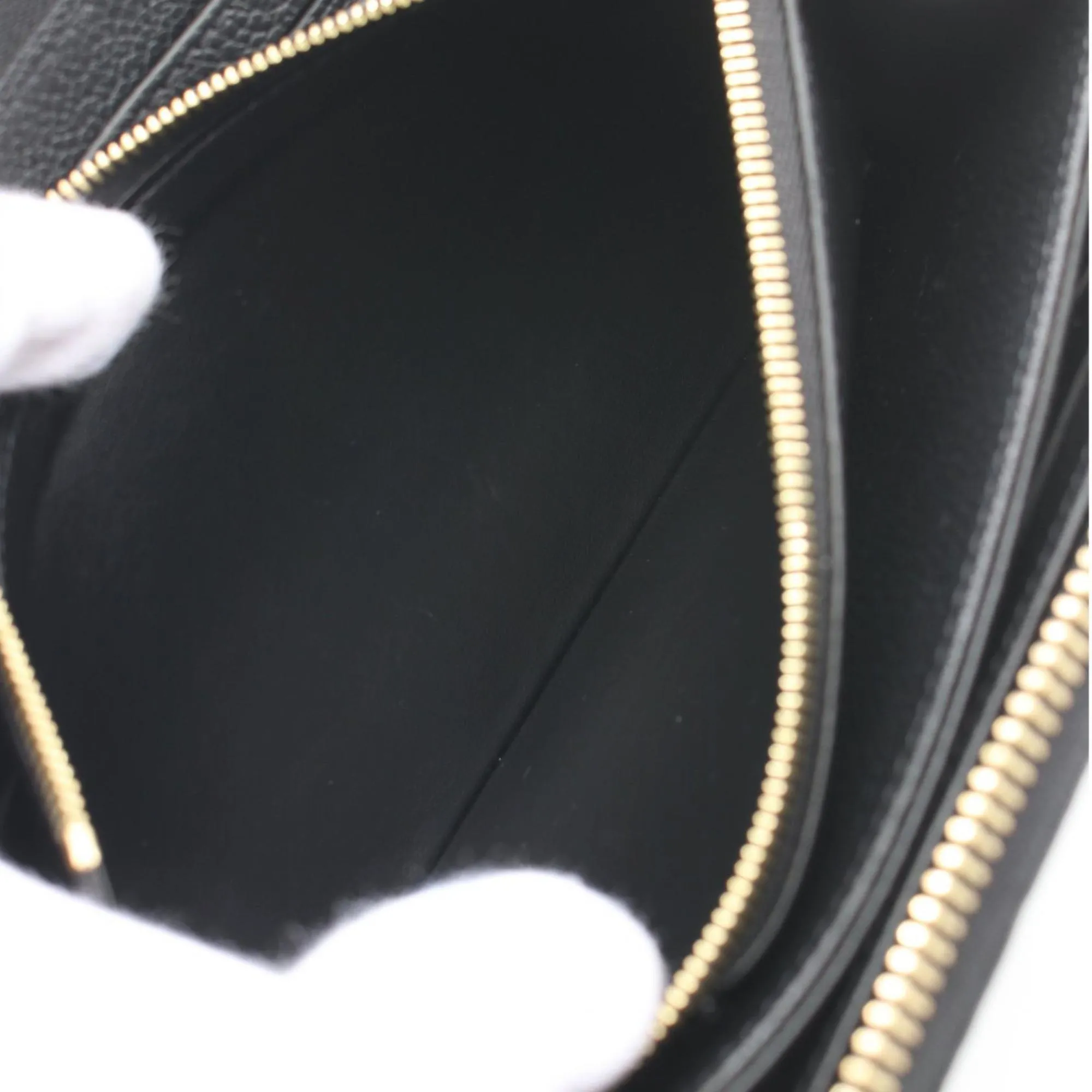 Louis Vuitton Noir Monogram Empreinte Long Bill Wallet (Bi-Fold) (Pre-Owned)