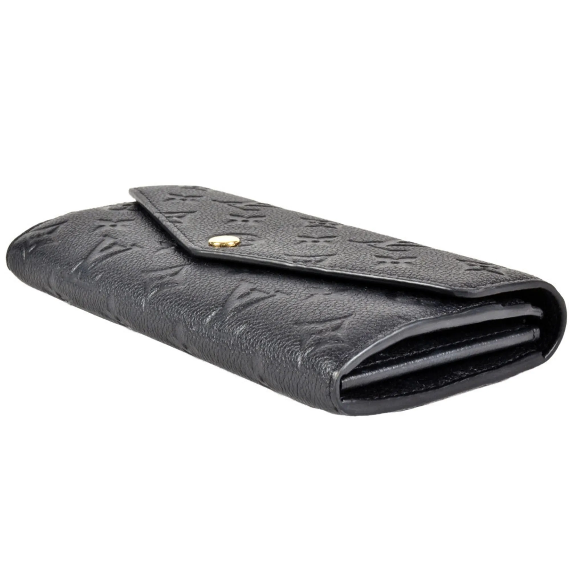 Louis Vuitton Noir Monogram Empreinte Long Wallet (Bi-Fold) (Pre-Owned)