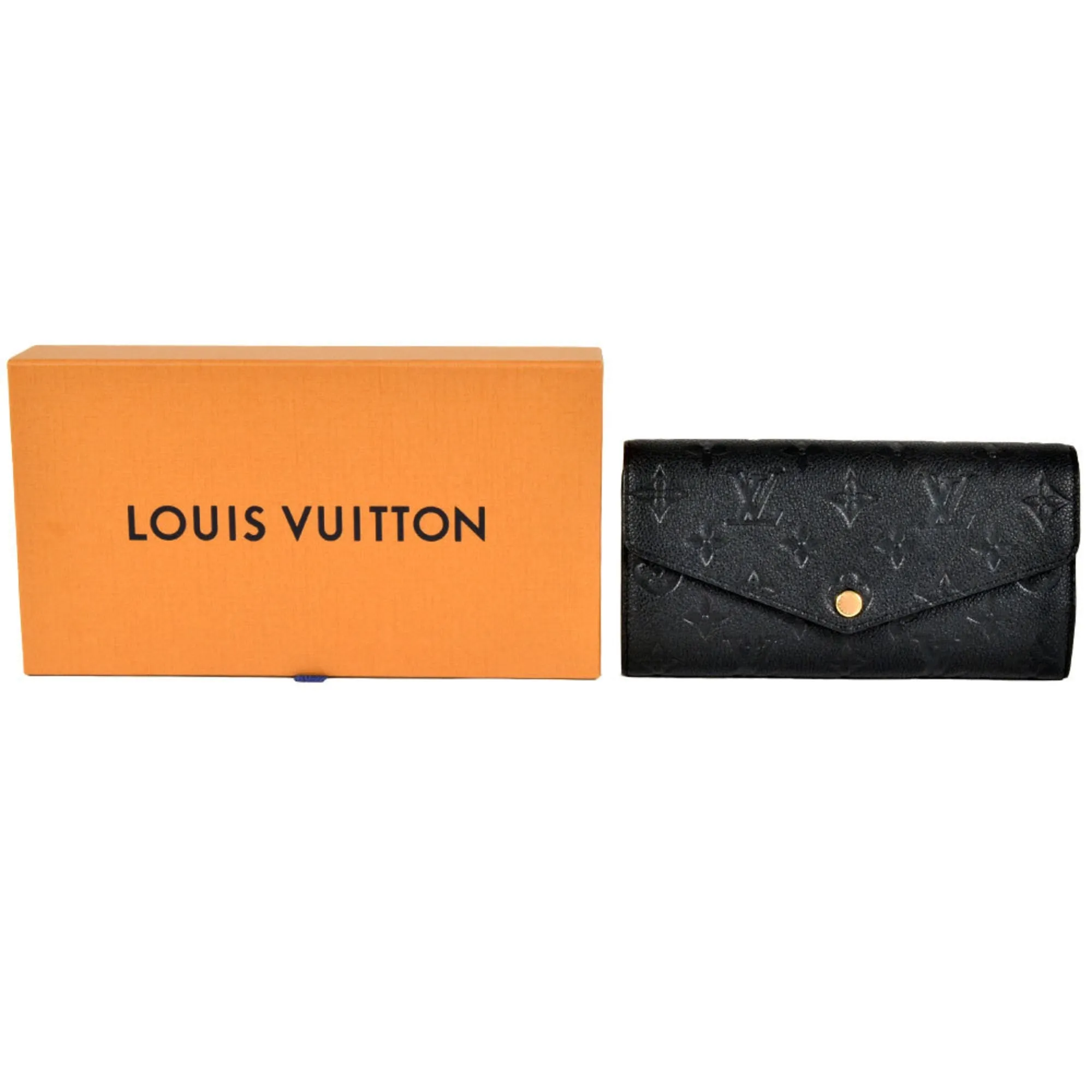 Louis Vuitton Noir Monogram Empreinte Long Wallet (Bi-Fold) (Pre-Owned)