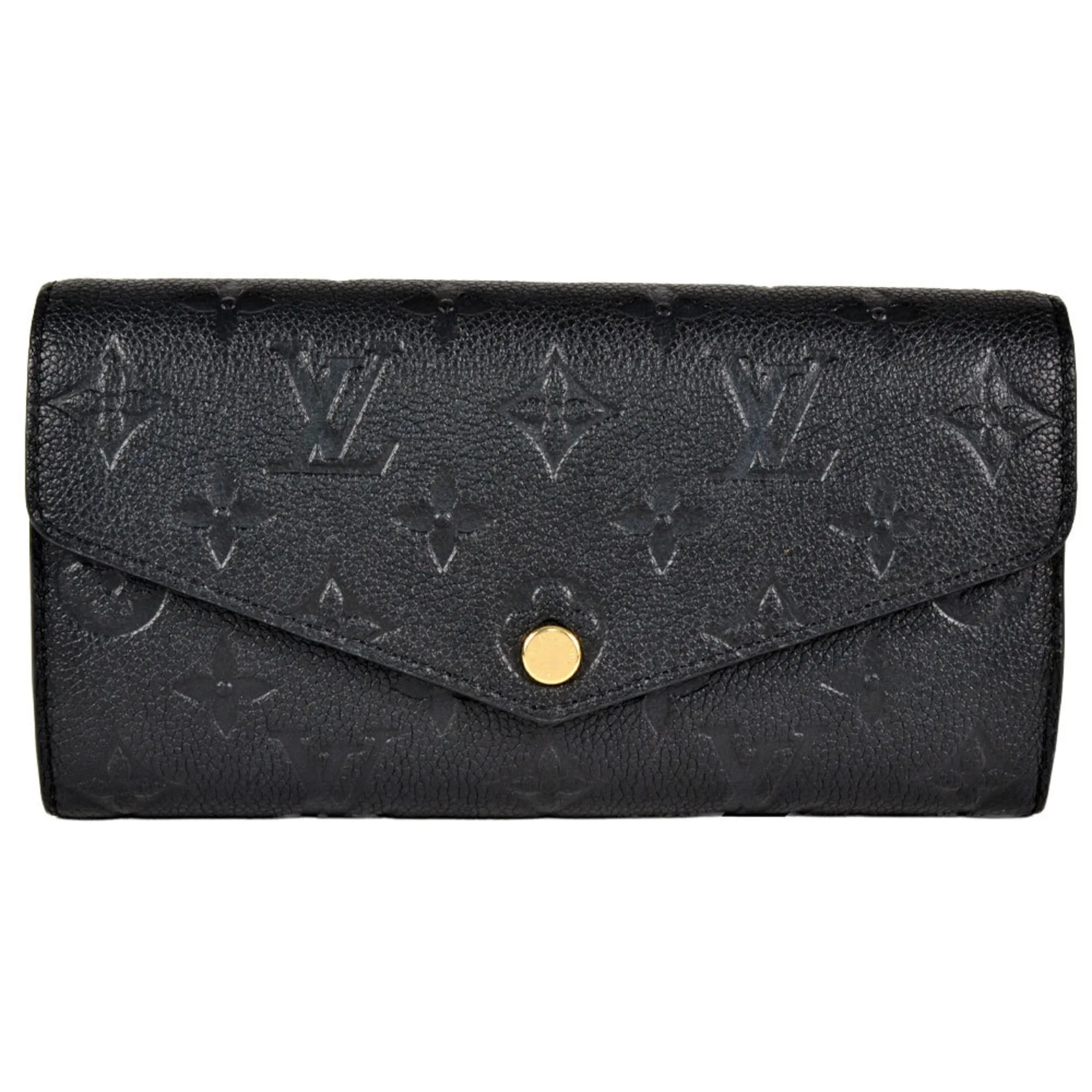 Louis Vuitton Noir Monogram Empreinte Long Wallet (Bi-Fold) (Pre-Owned)