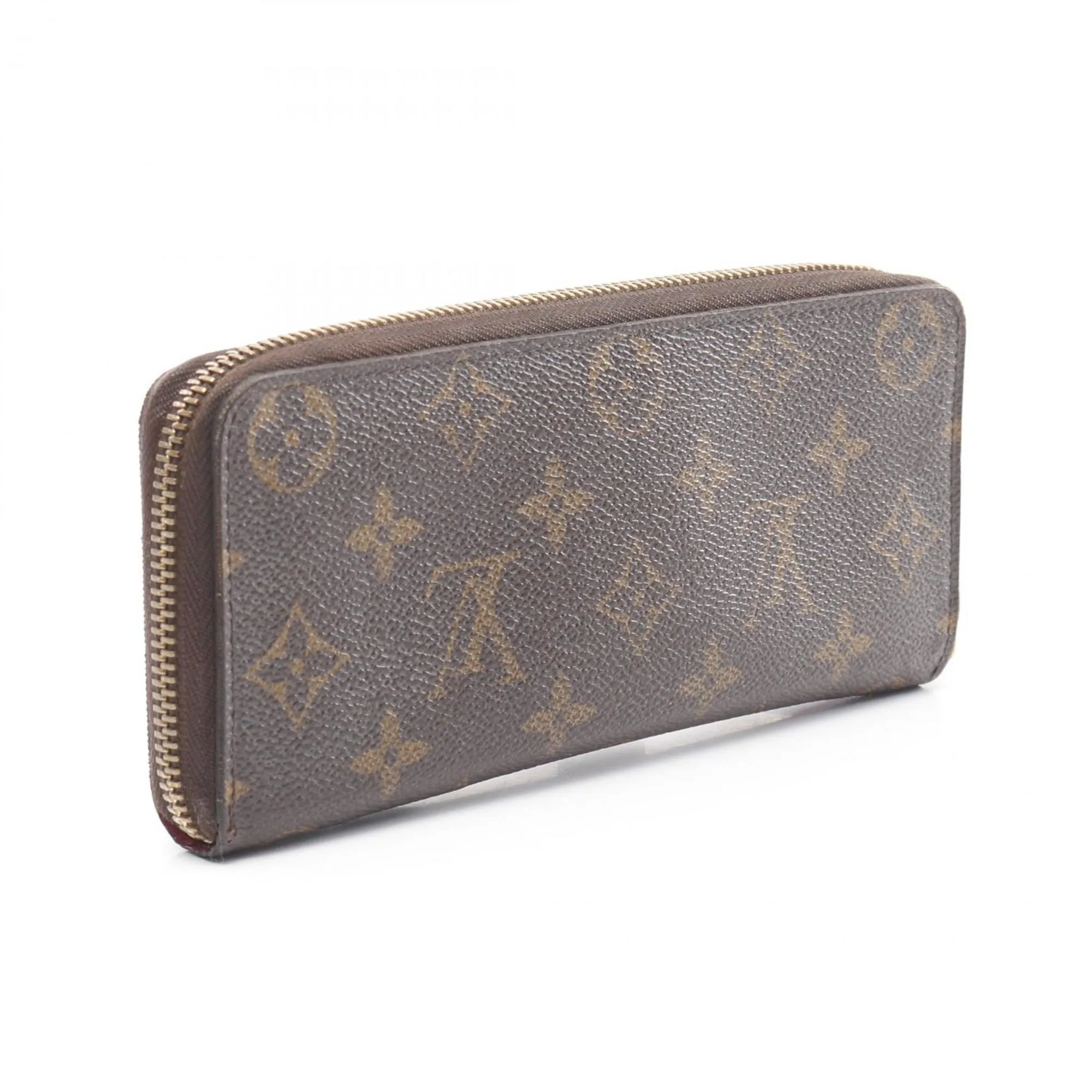 Louis Vuitton pink Coated Canvas Pvc Monogram Leather Long Wallet (Bi-Fold) (Pre-Owned)