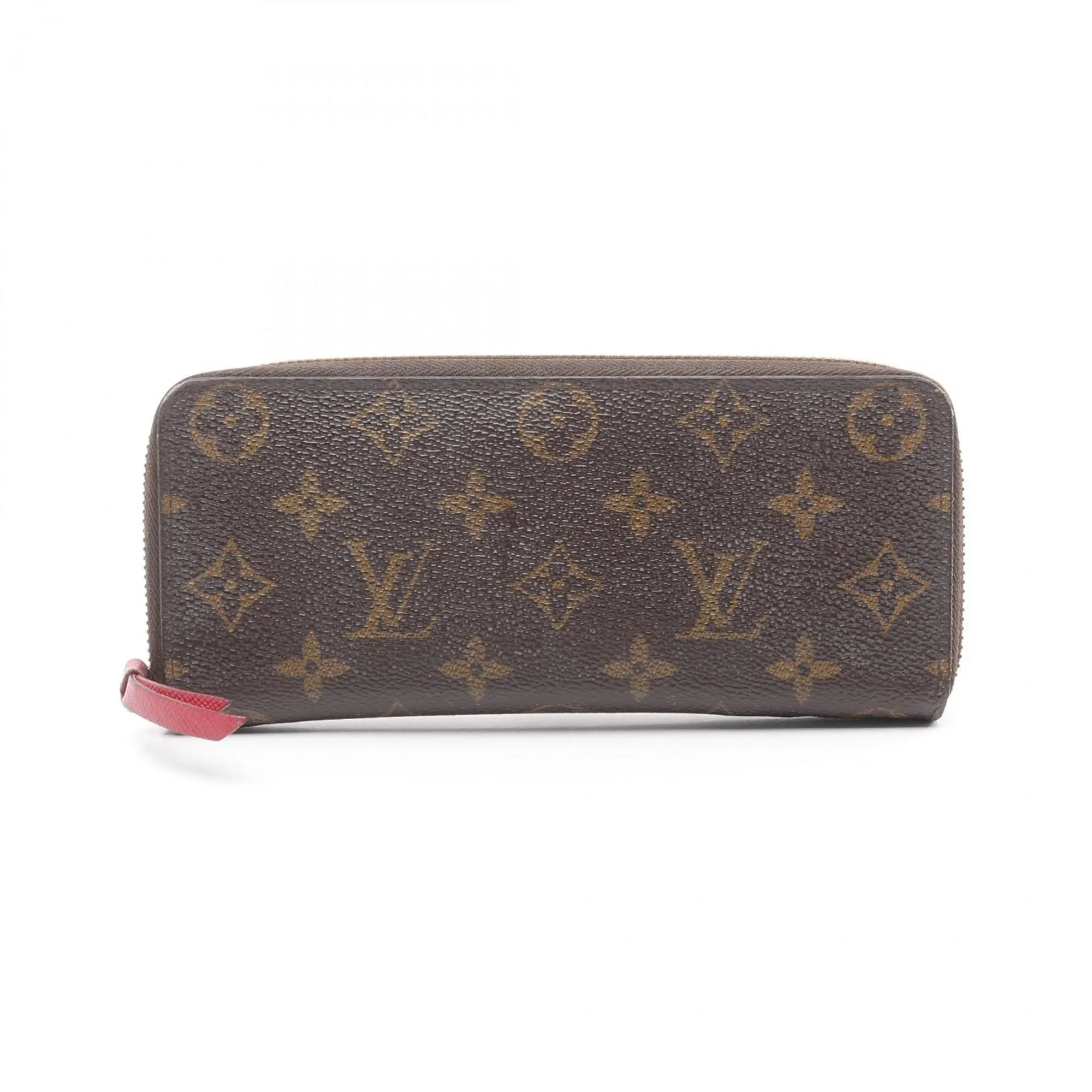 Louis Vuitton pink Coated Canvas Pvc Monogram Leather Long Wallet (Bi-Fold) (Pre-Owned)