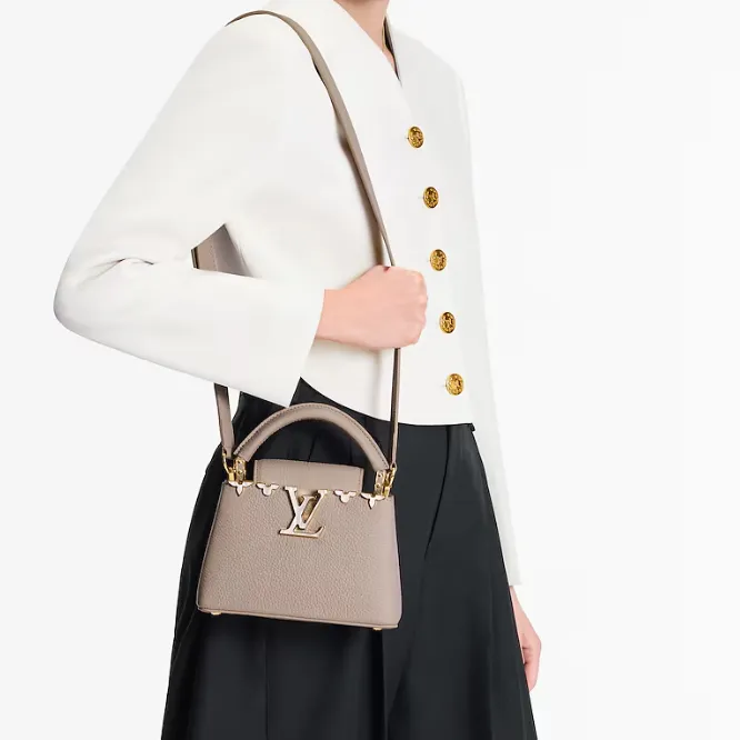 Louis Vuitton  Taurillon Embellished Flower Crown Capucines