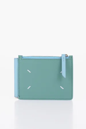 Maison Margiela Mm11 Grained Leather Wallet With Metallic Clip