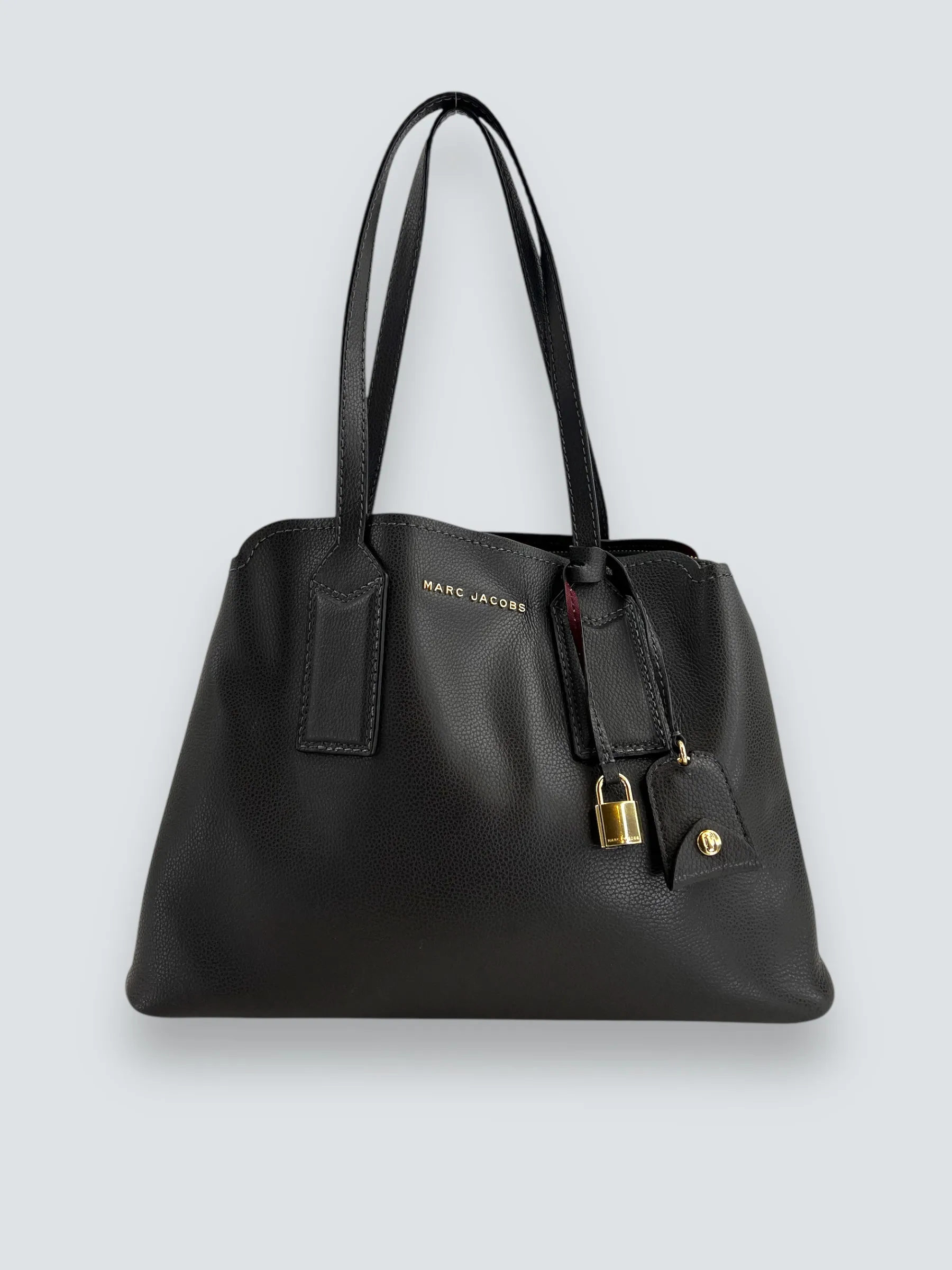 Marc Jacobs Charcoal Grey Leather "The Editor" Tote