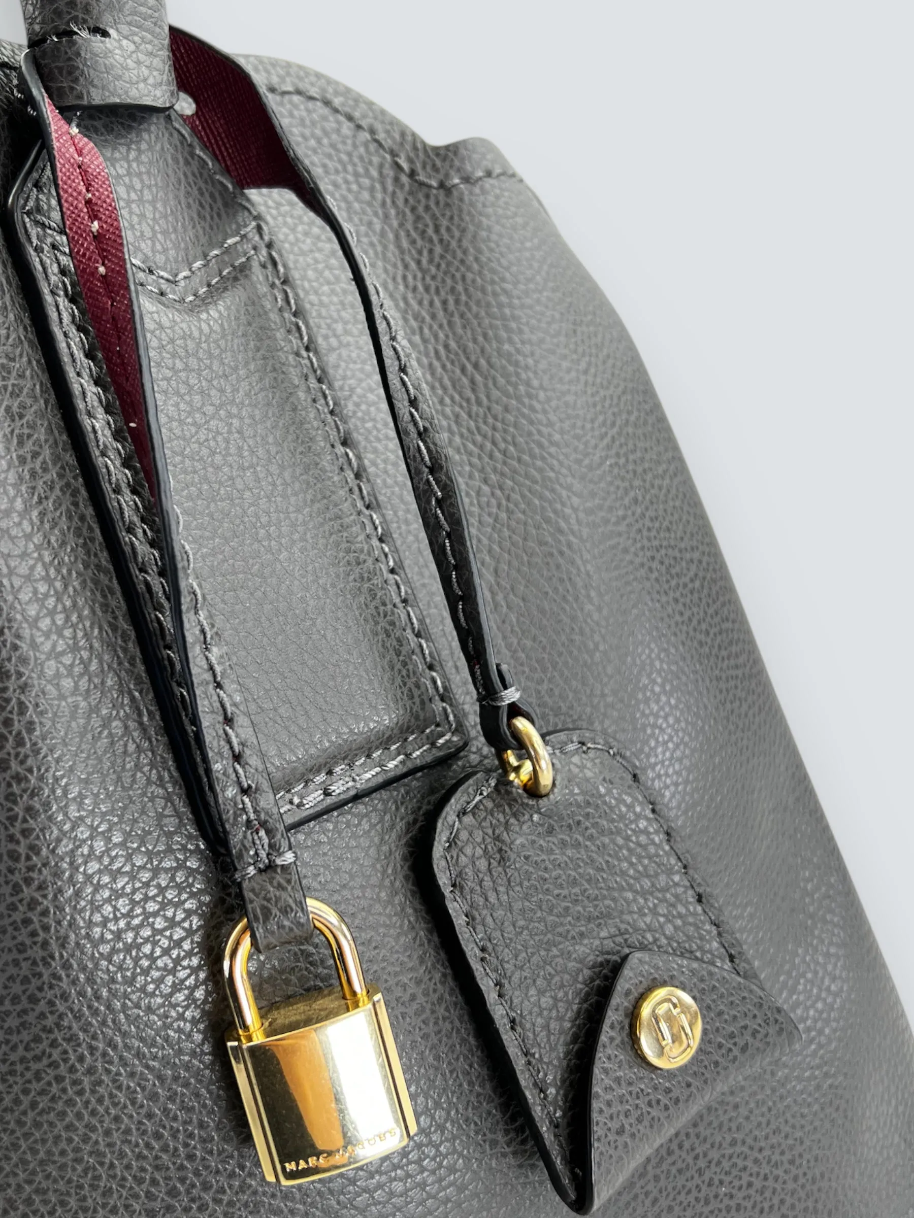 Marc Jacobs Charcoal Grey Leather "The Editor" Tote