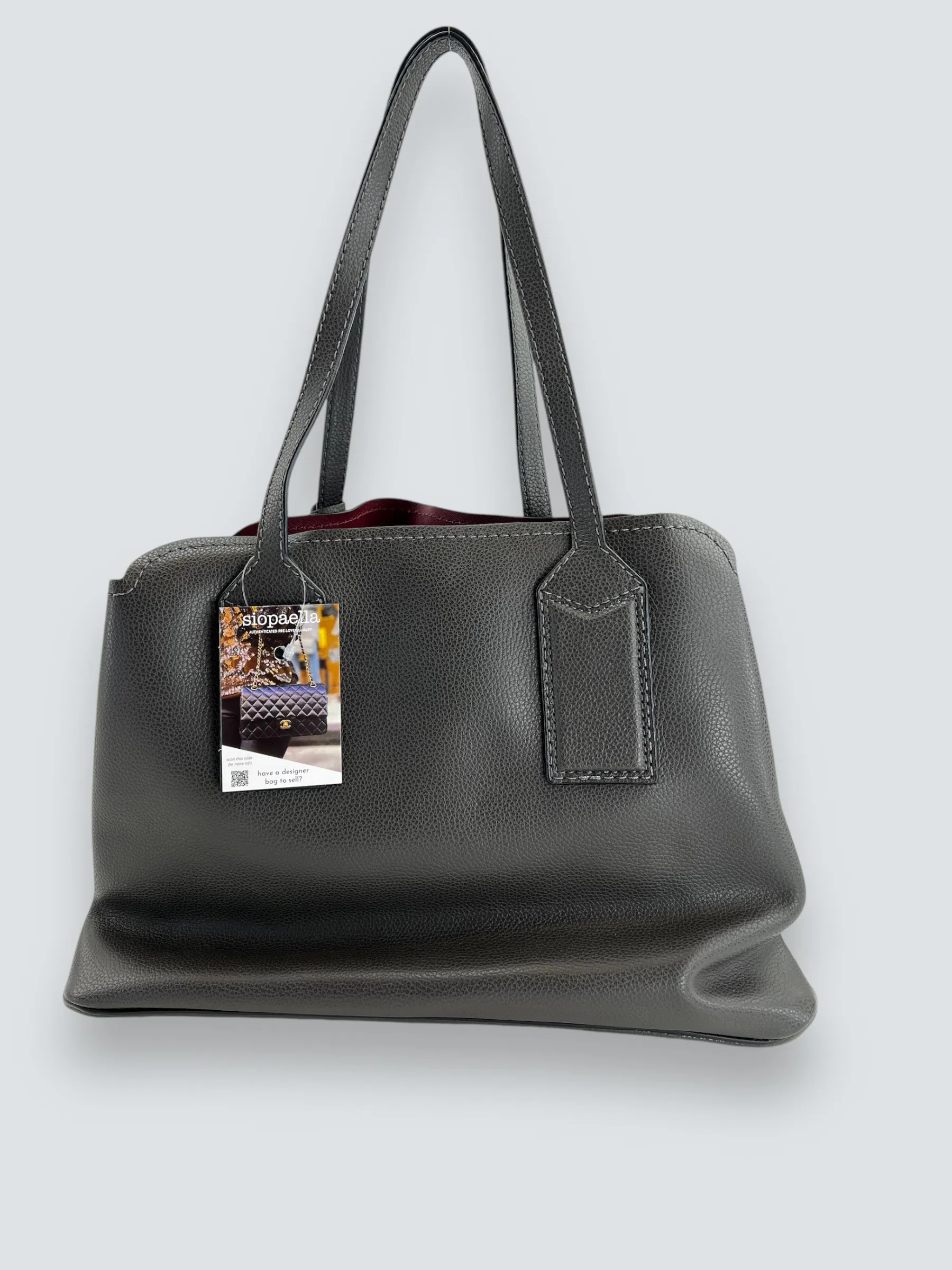 Marc Jacobs Charcoal Grey Leather "The Editor" Tote