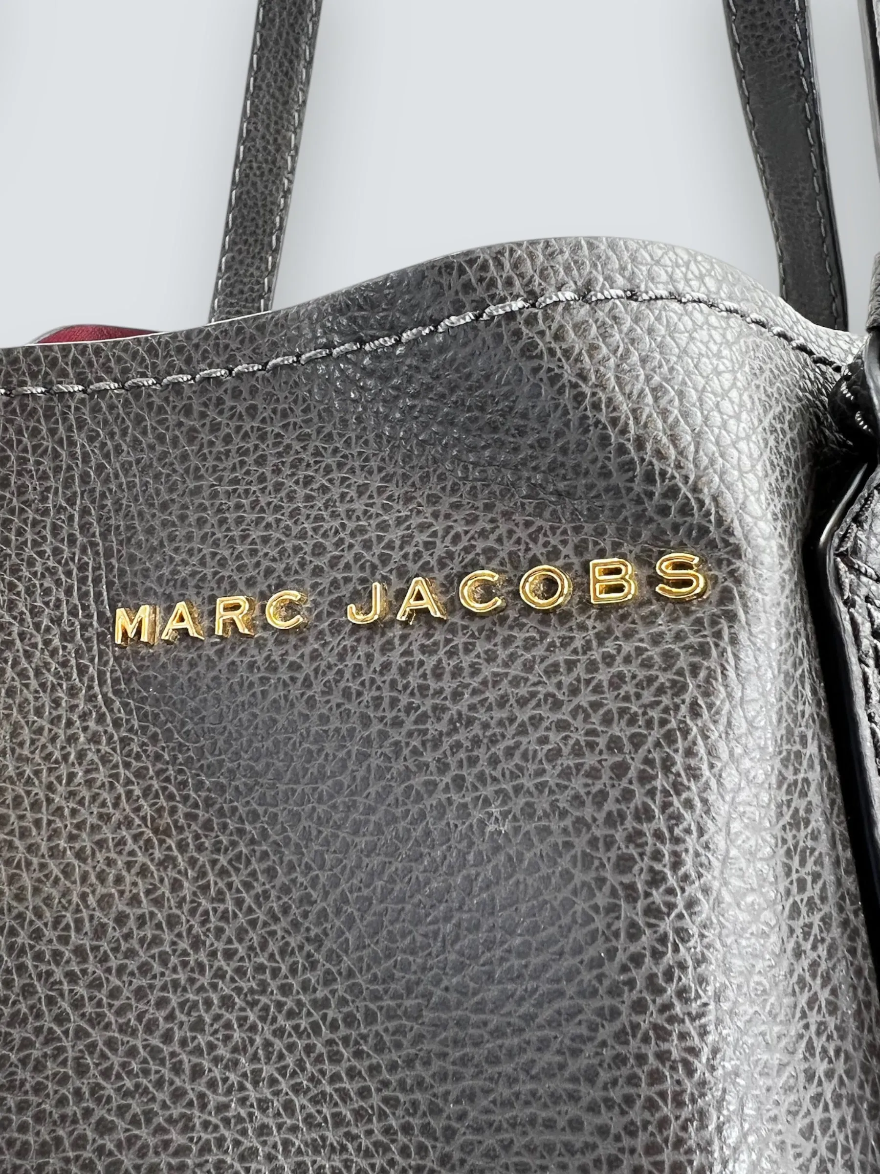 Marc Jacobs Charcoal Grey Leather "The Editor" Tote