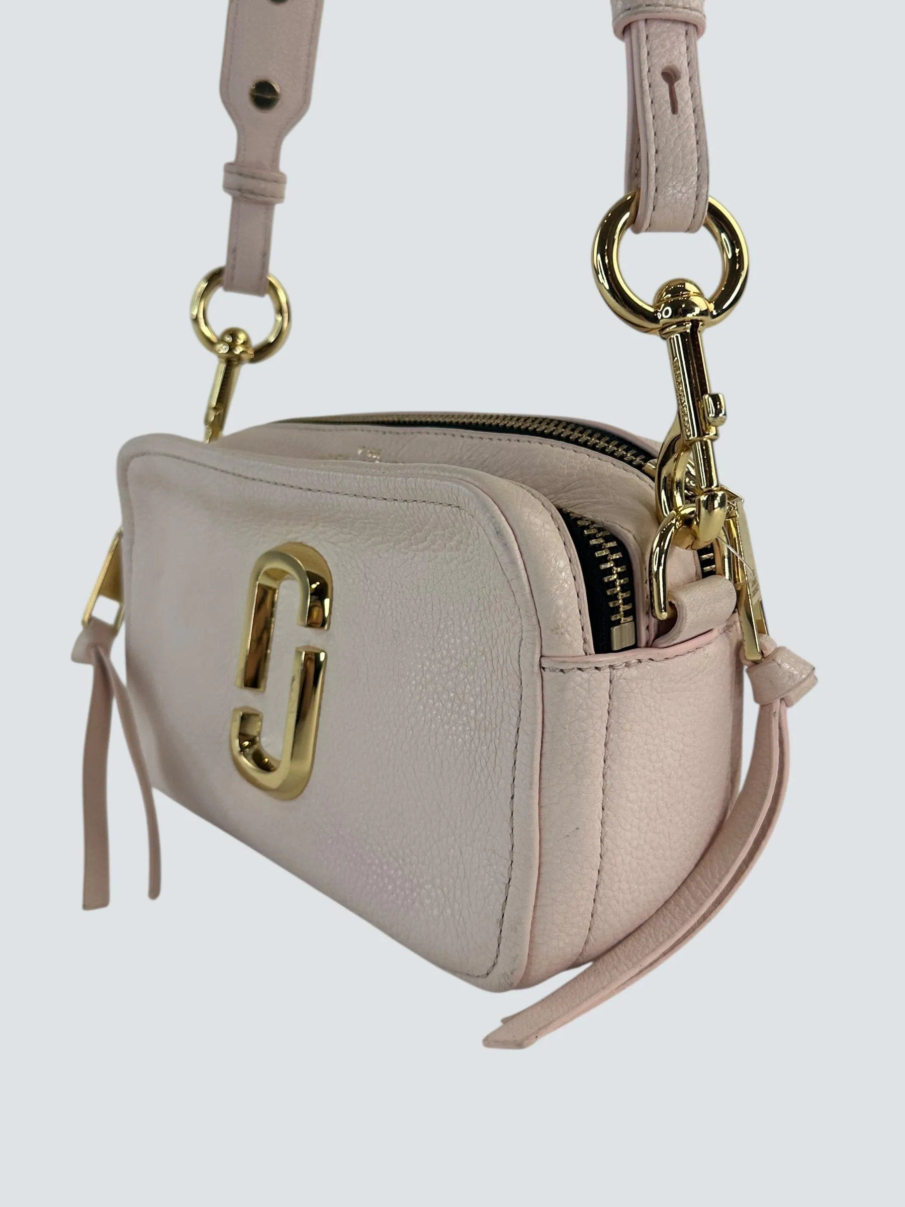 Marc Jacobs Pink Leather Softshot Crossbody