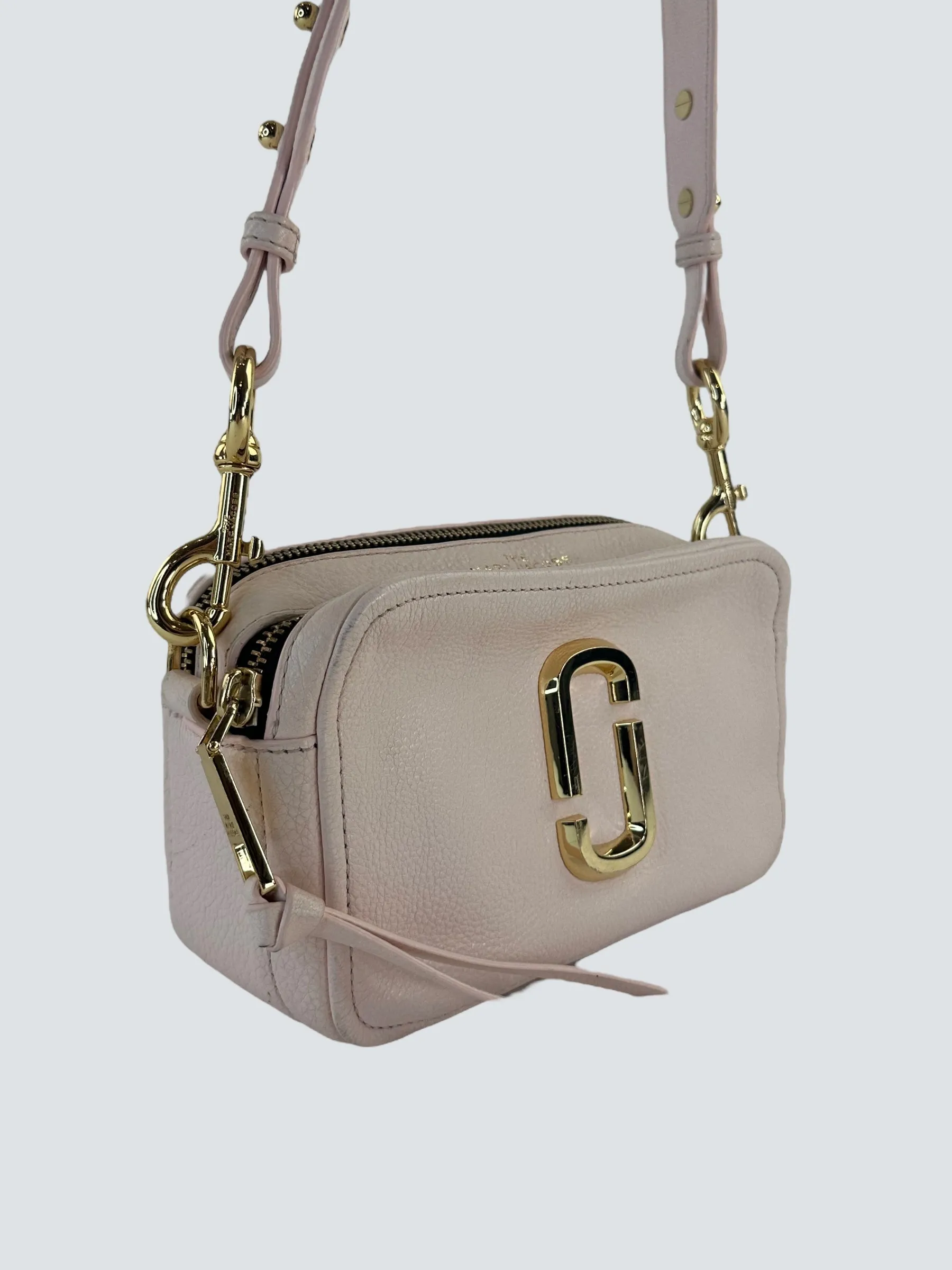 Marc Jacobs Pink Leather Softshot Crossbody