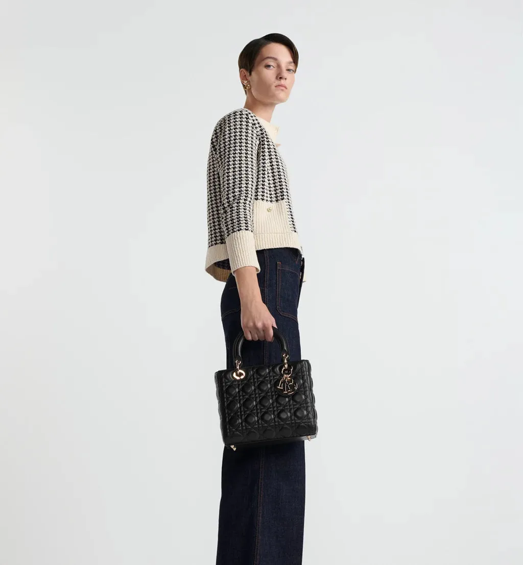 Medium Lady Dior Bag Black Cannage Lambskin