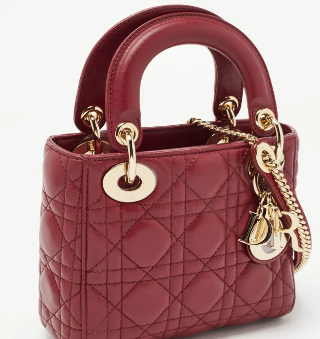 Medium Lady Dior Bag  Cannage Lambskin