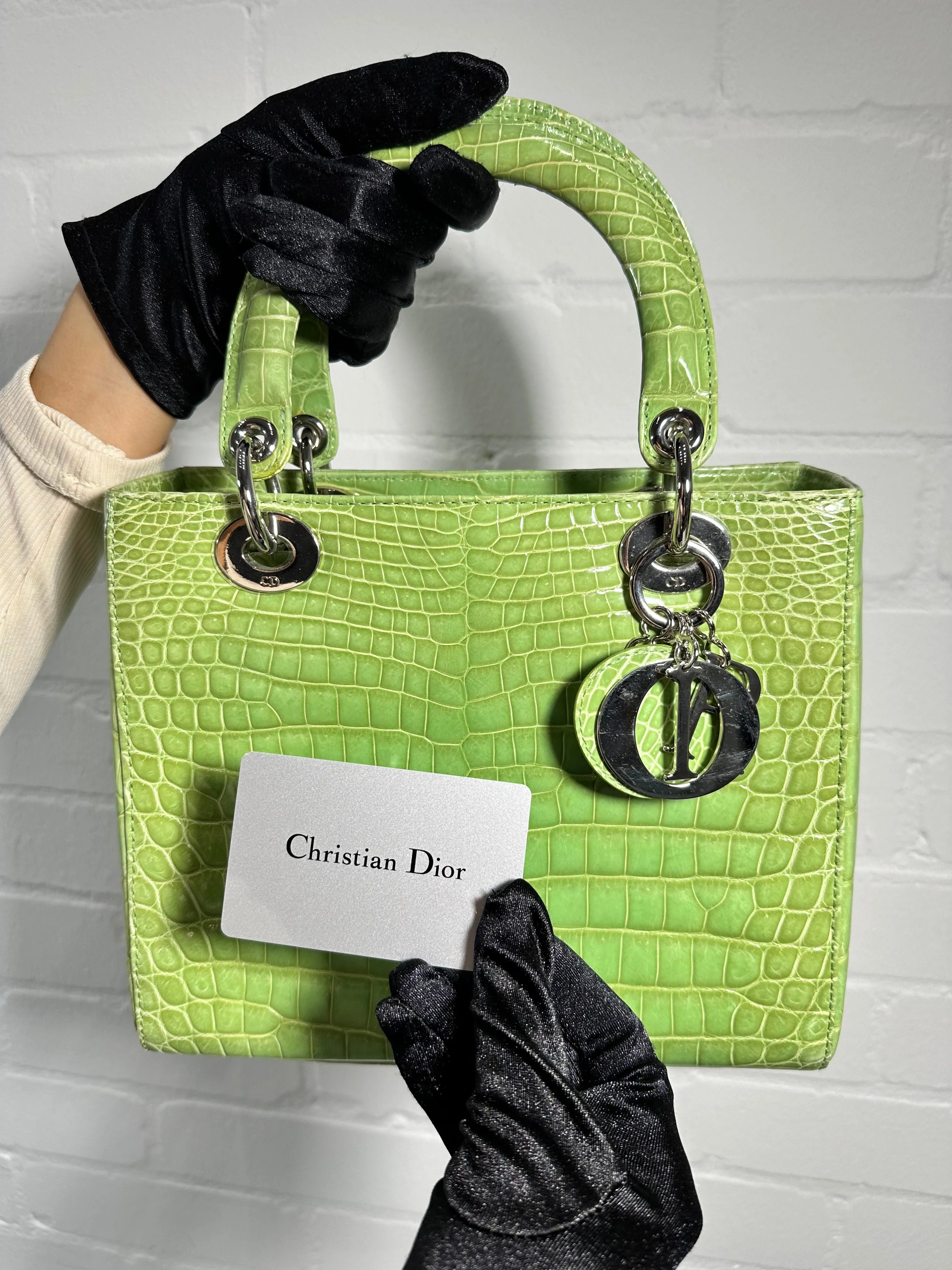 Medium Lady Dior Green
