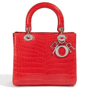 Medium Lady Dior Red