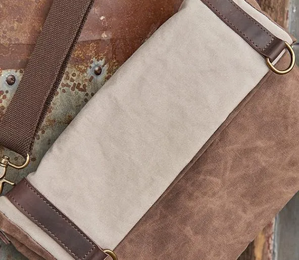 Mens Canvas Gray Cool Courier bag Messenger Bag Canvas Side Bag for Men