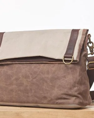 Mens Canvas Gray Cool Courier bag Messenger Bag Canvas Side Bag for Men