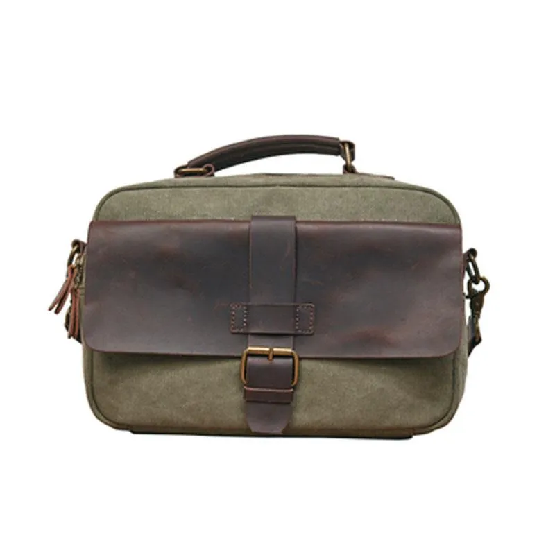 Mens Canvas Gray Cool Messenger Bag Side Bag Canvas Handbag for Men