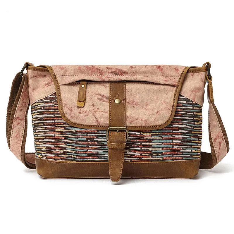 Mens Canvas Rustic Side Bag Messenger Bag Camera Courier Bag Shoulder Bag for Men