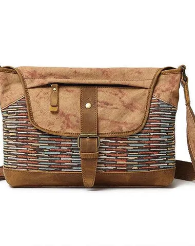 Mens Canvas Rustic Side Bag Messenger Bag Camera Courier Bag Shoulder Bag for Men