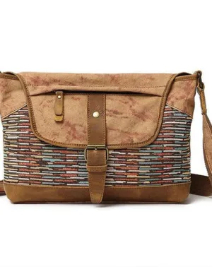 Mens Canvas Rustic Side Bag Messenger Bag Camera Courier Bag Shoulder Bag for Men