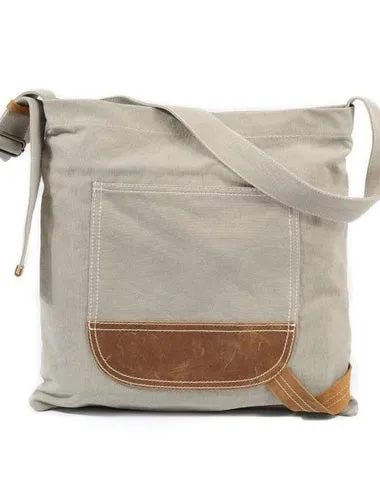 Mens Canvas Side Bag Messenger Bag Canvas Courier Bag Shoulder Bag for Men