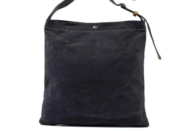Mens Canvas Side Bag Messenger Bag Canvas Courier Bag Shoulder Bag for Men