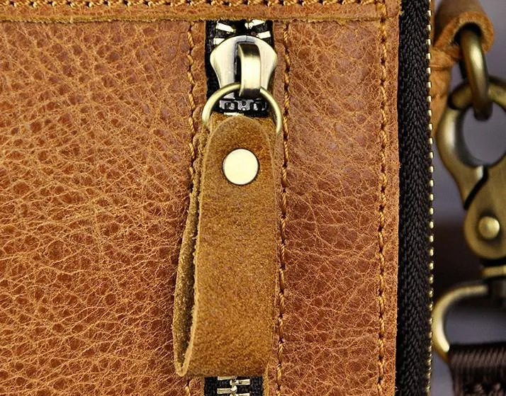 Mens Leather Small Belt Pouch Side Bag Holster Belt Case Waist Pouch for Men