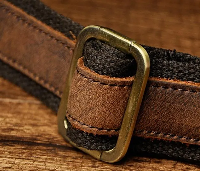 Mens Leather Small COURIER BAG Side Bag Waist Bag Holster Belt Case Belt Pouch for Men