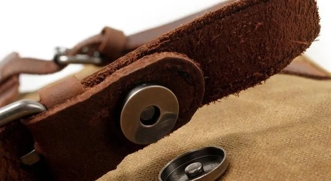 Mens Waxed Canvas Camera Side Bag Camera Messenger Bag Courier Bag Camera Shoulder Bag for Men
