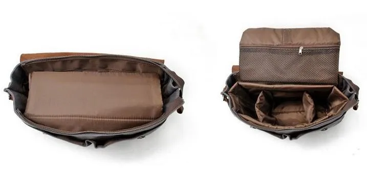 Mens Waxed Canvas Camera Side Bag Camera Messenger Bag Courier Bag Camera Shoulder Bag for Men