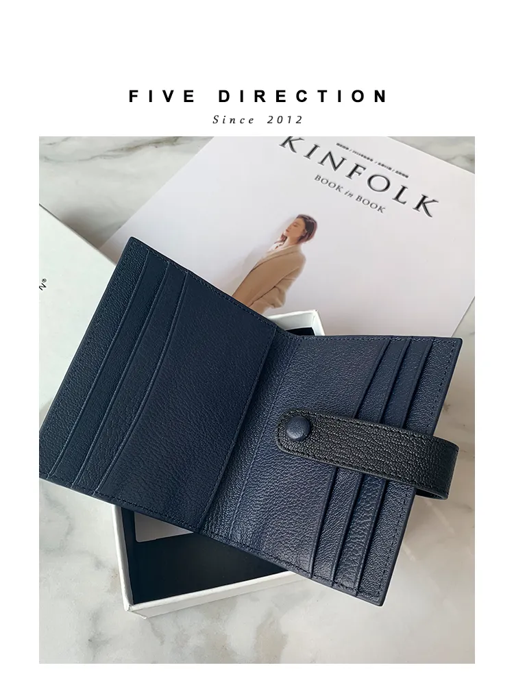 Minimalist Women Black SheepSkin Slim Card Holder Card Wallets Slim Card Holders Credit Card Holder For Women
