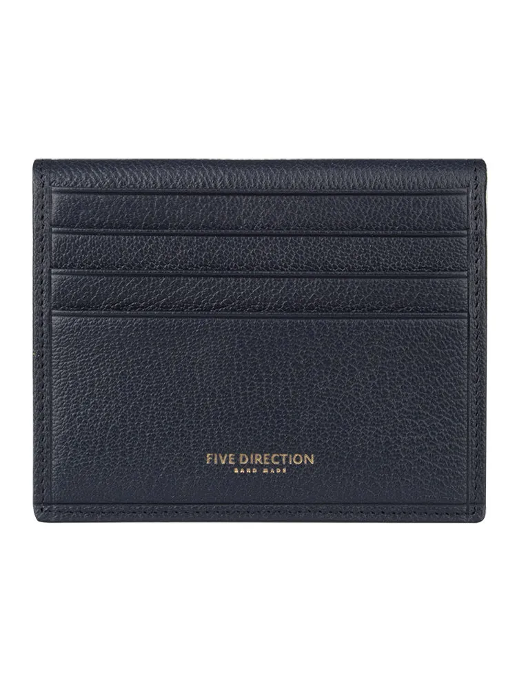 Minimalist Women Dark Gray Leather Slim Card Holders Small Card Wallet Cute Card Holder Credit Card Holder For Women