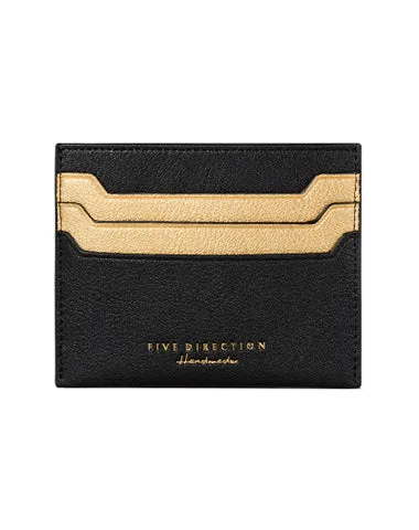 Minimalist Women Pink Vegan Leather Card Holders CONTRAST COLOR Small Card Wallet Slim Card Holder Credit Card Holder For Women